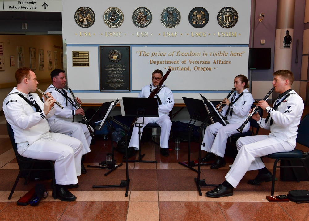 Sailors Visit Portland VA Medical Center