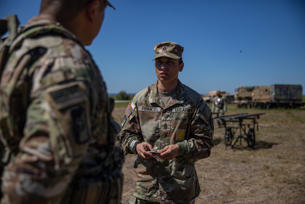 Medical Readiness Command, West CSM Visits Role 3 Field Hospital JEMX2024