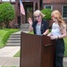 Christina Olds visits JBLE for historical house dedication