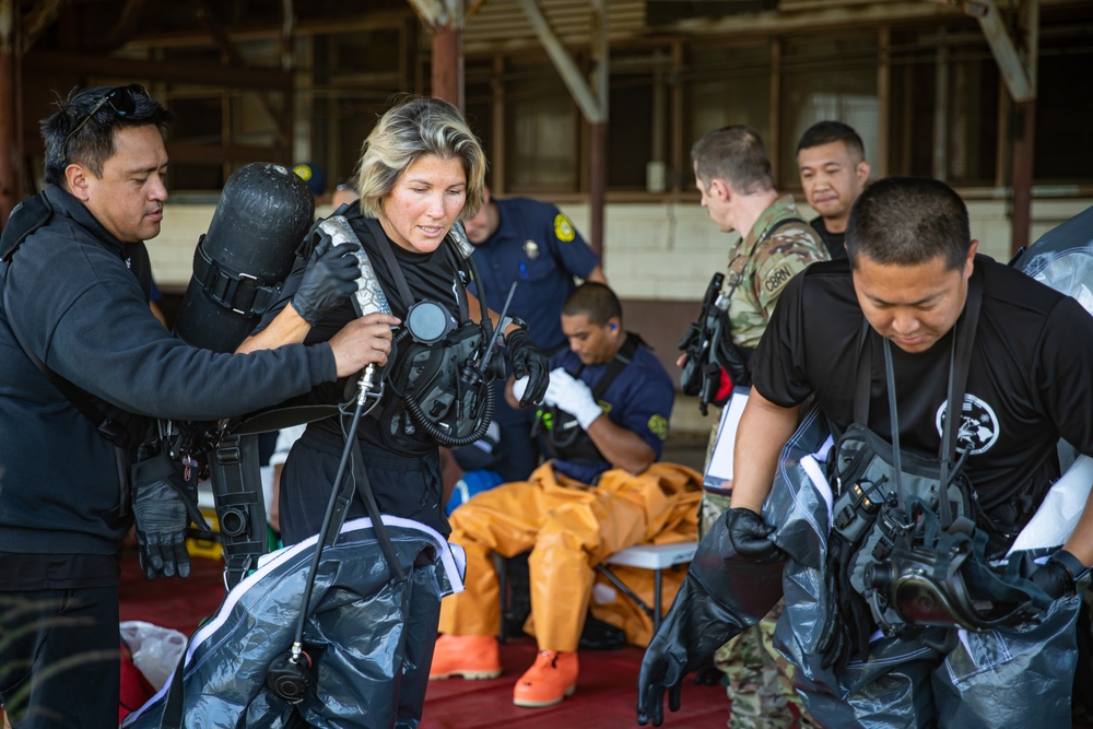 Hawaii National Guard’s 93rd Civil Support Team engages in interagency CBRNE training