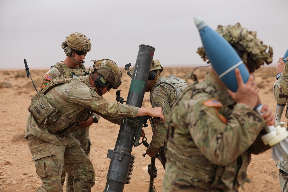 NY National Guard Fires Mortars in Morocco