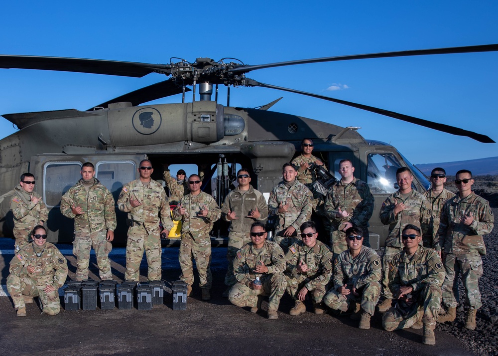 1-183rd Aviation Regiment Aerial Gunnery