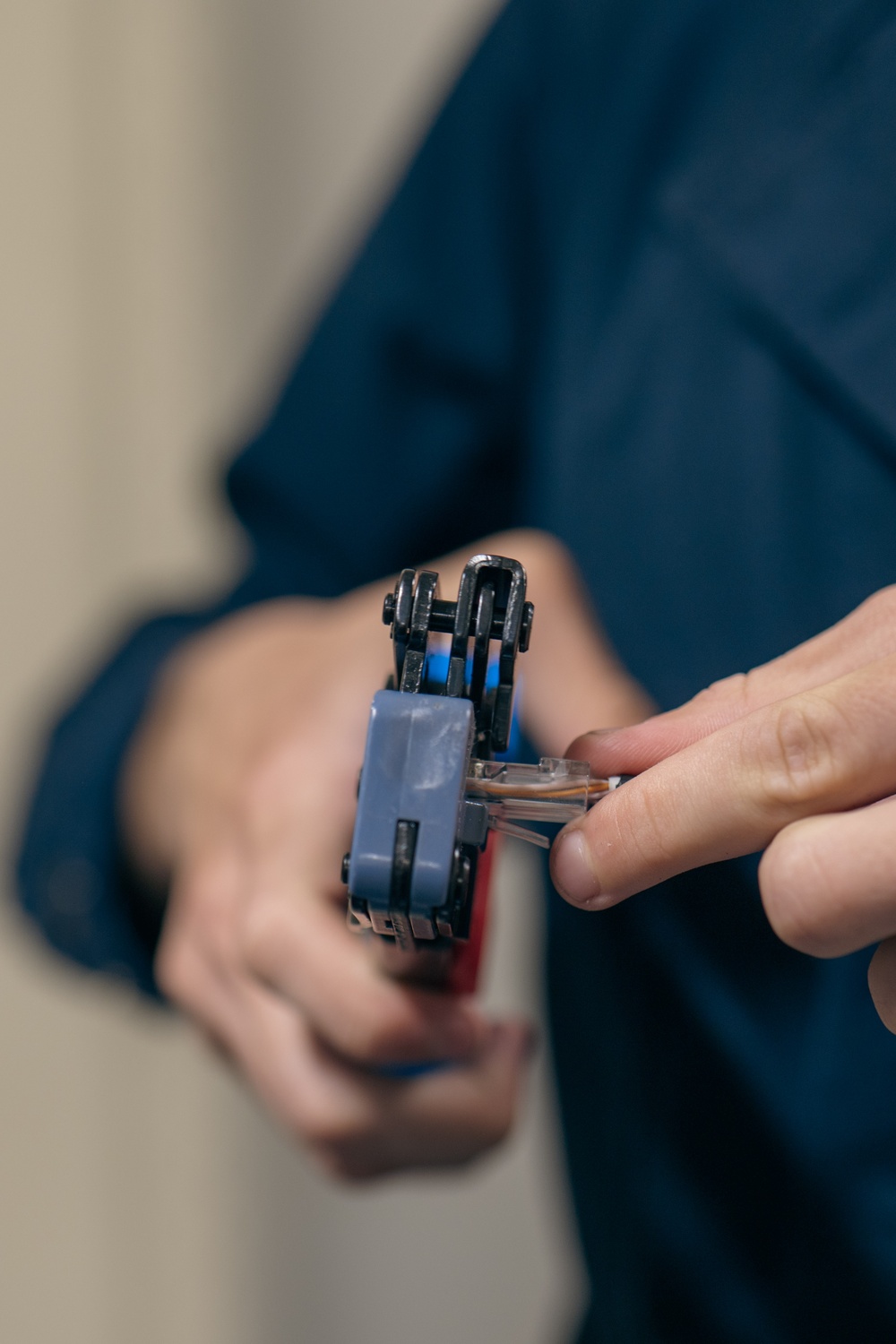 USS Carl Vinson (CVN 70) Sailors Work in Automated Data Processing