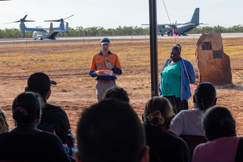 MRF-D 24.3 Marines support Nackeroo Airfield opening ceremony