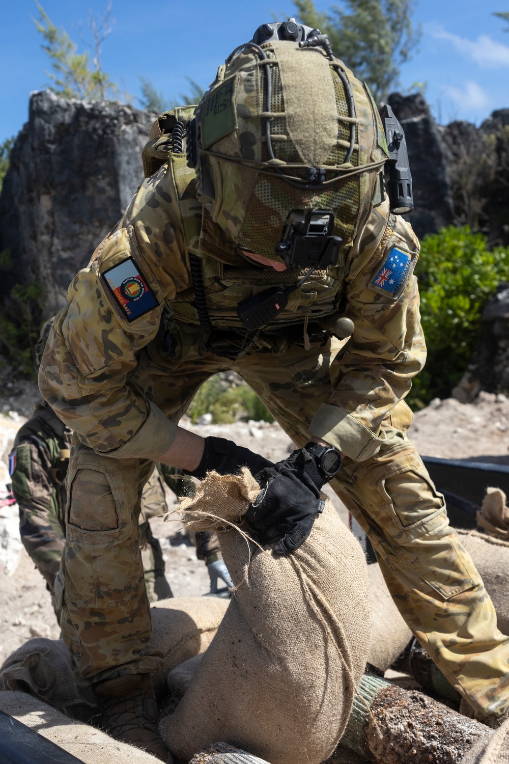 MRF-D 24.3: U.S. Marines, Australian Army, and French Army prepare demolition site for Operation Render Safe Nauru