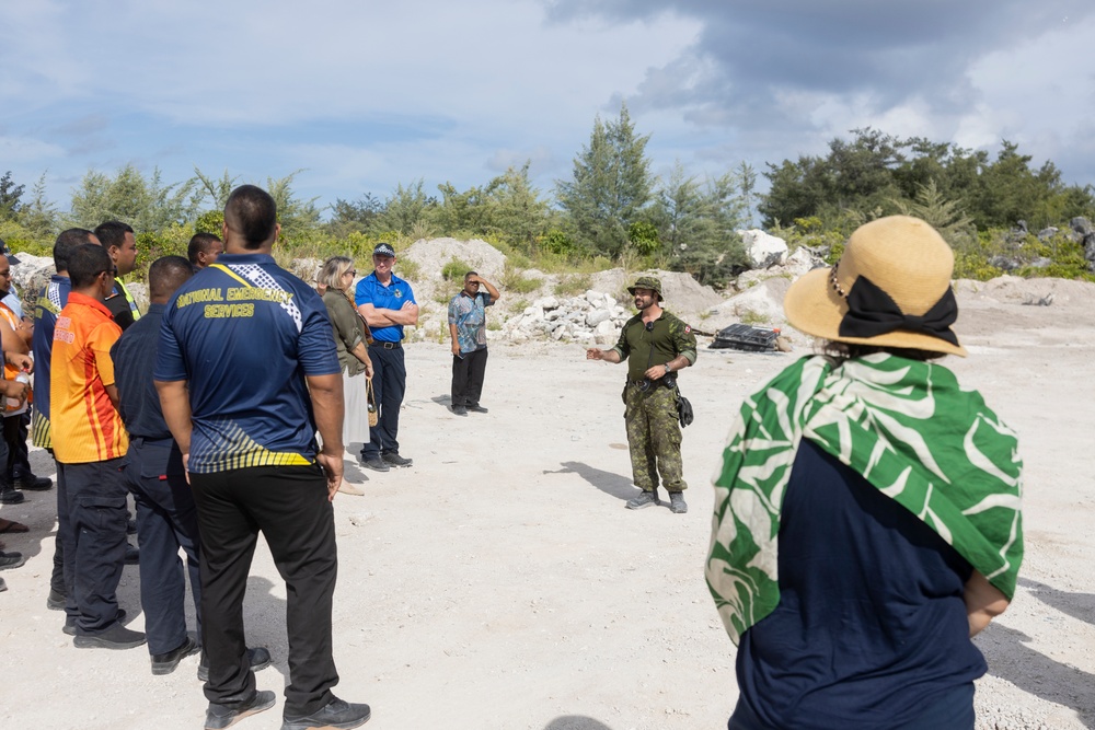 MRF-D 24.3: U.S. Marines, Australian Army, and Canadian Navy prepare demolition site for Operation Render Safe Nauru