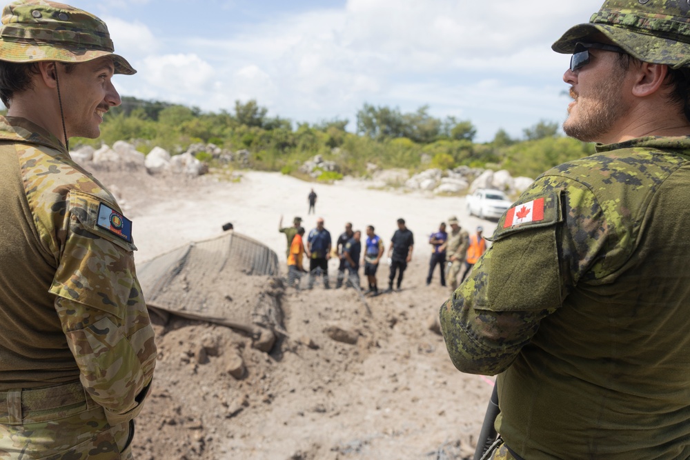 MRF-D 24.3: U.S. Marines, Australian Army, and Canadian Navy prepare demolition site for Operation Render Safe Nauru