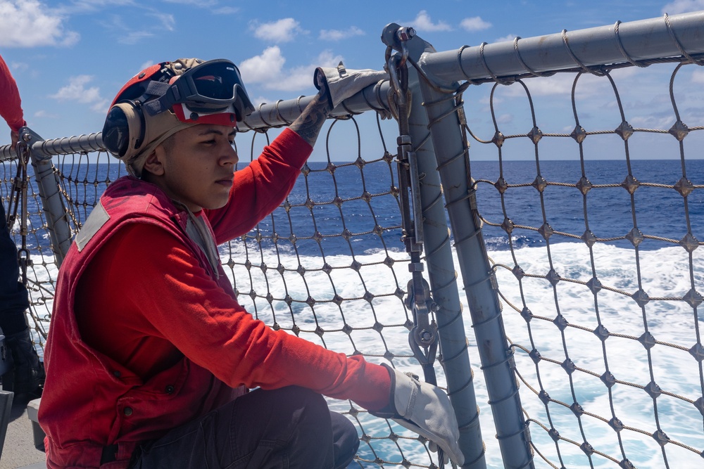 USS Higgins (DDG 76) conducts flight operations in support of Valiant Shield 2024