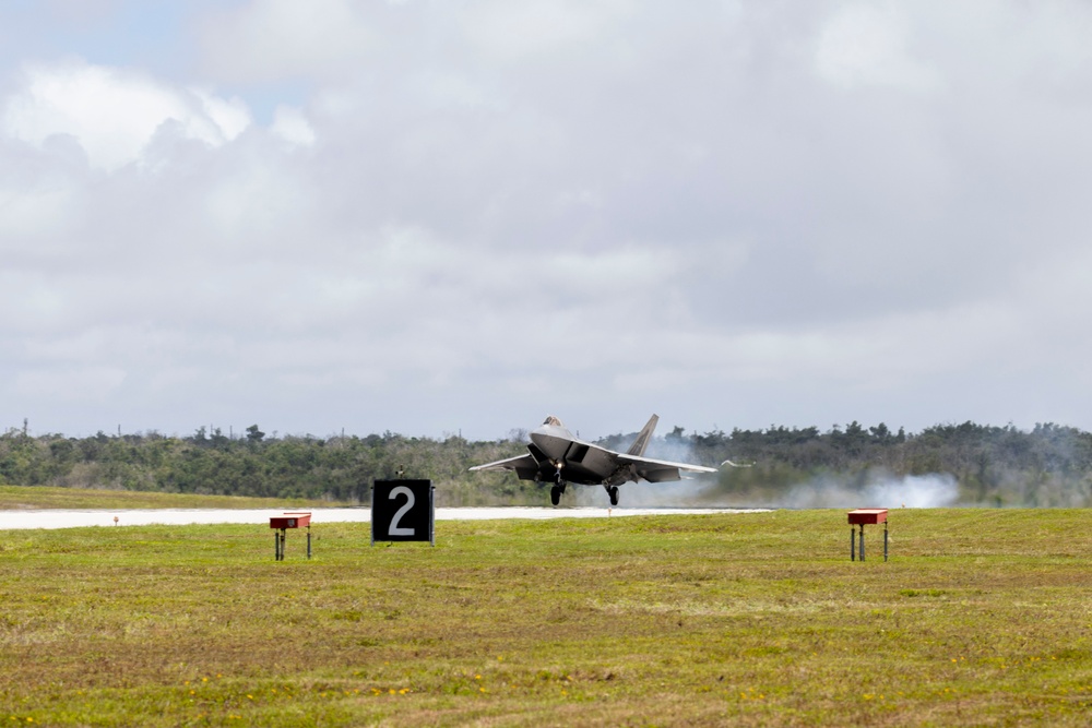 F-22s arrive in Guam for Valiant Shield 24