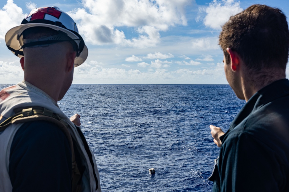 USS Higgins Man Overboard Drill