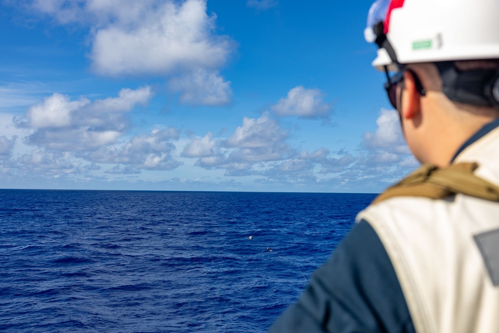 USS Higgins Man Overboard Drill