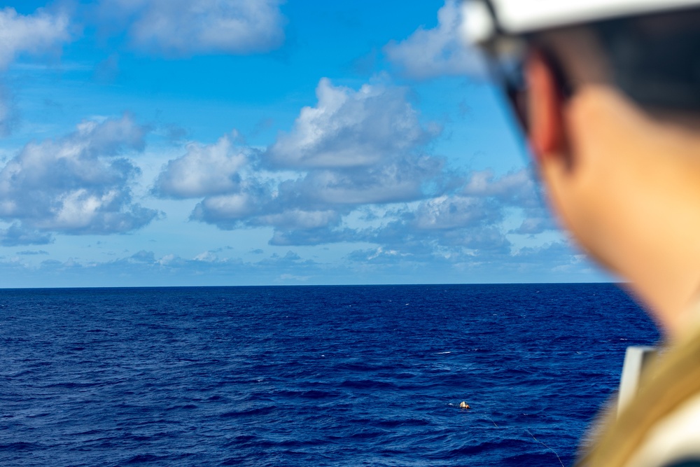 USS Higgins Man Overboard Drill