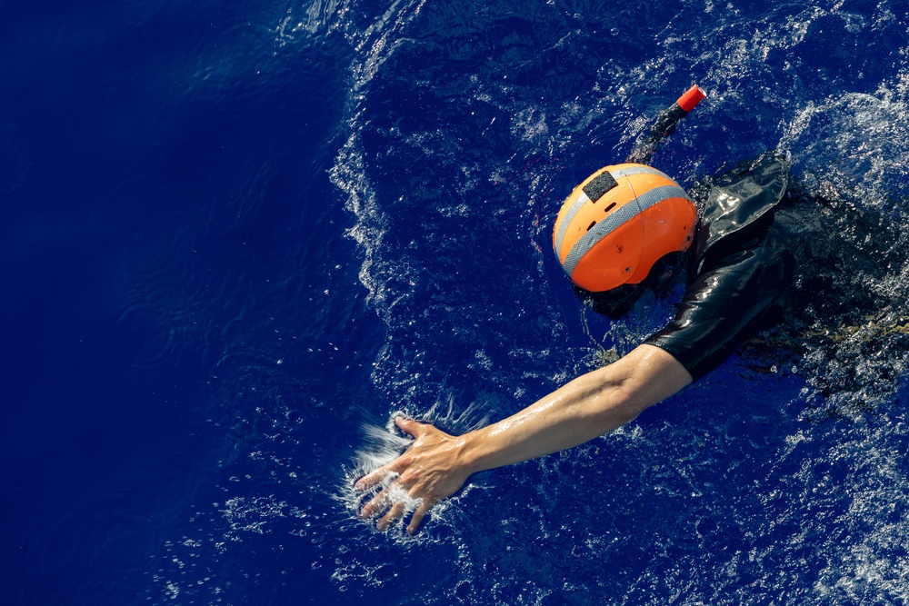 USS Higgins Man Overboard Drill