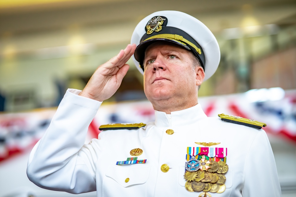 NBVC holds change of command ceremony at the Ronald Reagan Presidential Library