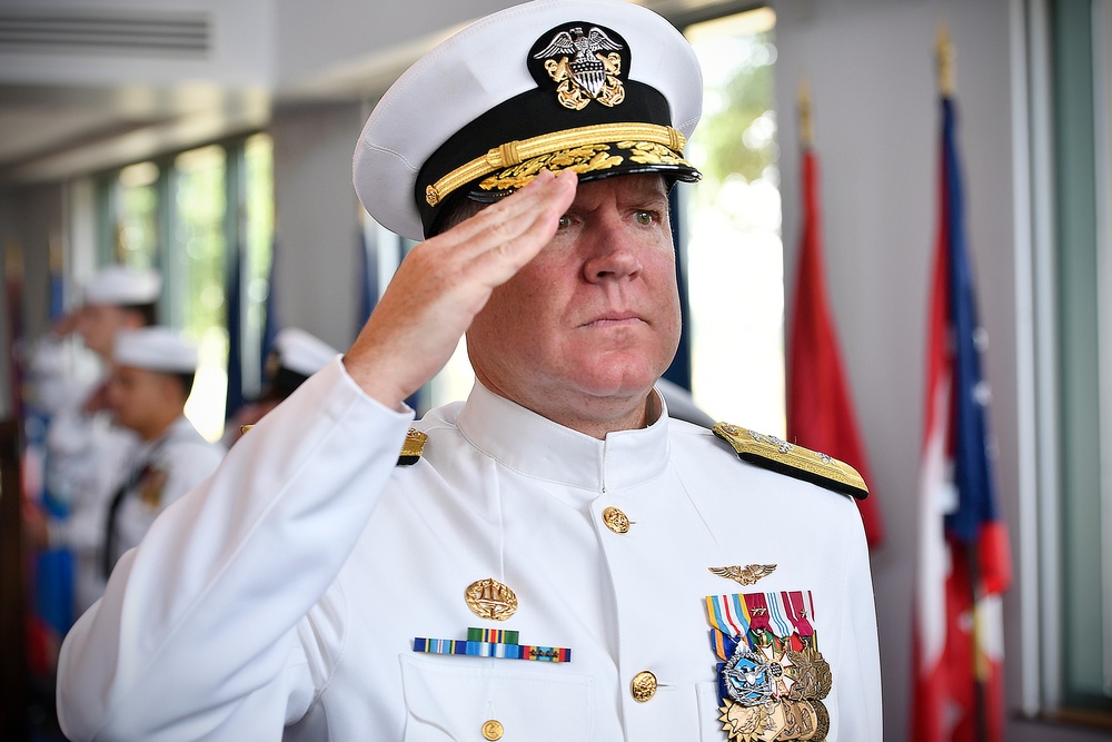 NBVC holds change of command ceremony at the Ronald Reagan Presidential Library