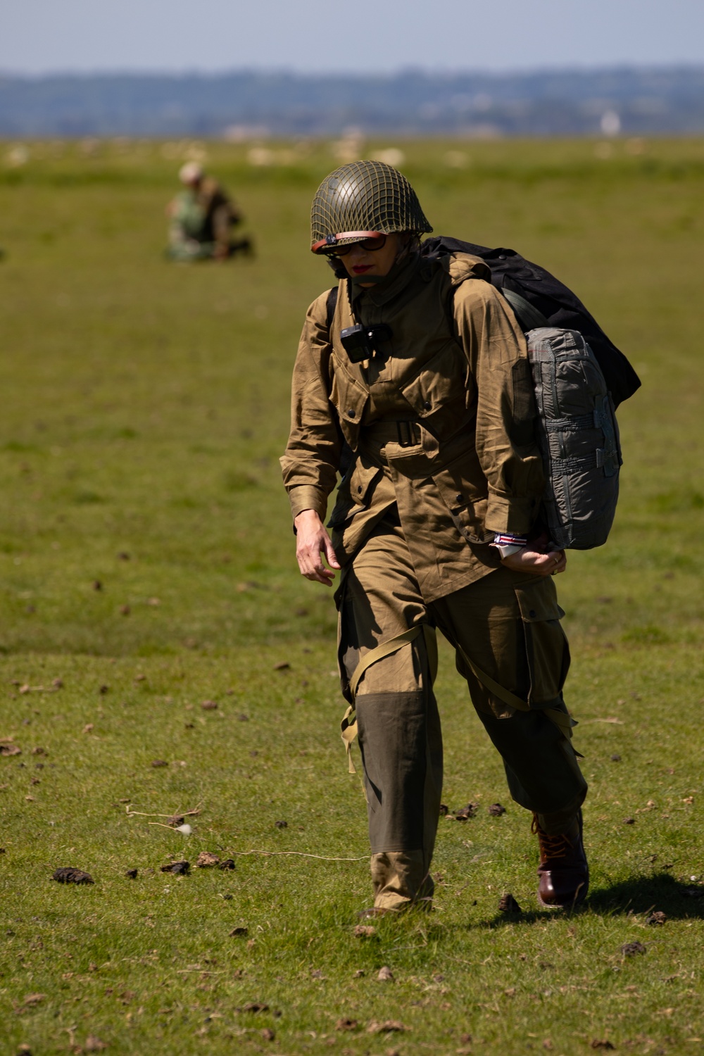 U.S. Military veterans perform airborne ops at Mont-Saint-Michel