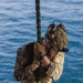 BLT 1/8, 24th MEU (SOC) Fast-Ropes from MV-22B Osprey Aboard USS Wasp (LHD 1)