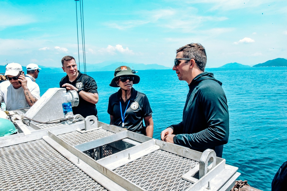 DPAA Leadership Visits an Underwater Recovery Team in Vietnam