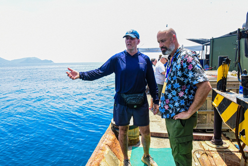 DPAA Leadership Visits an Underwater Recovery Team in Vietnam