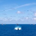 USS Ronald Reagan (CVN 76) steams in formation with 7th Fleet ships, Japan Maritime Self-Defense Force ships, as U.S. Navy, U.S. Air Force and Japan Air Self-Defense Force aircraft fly over in support of Valiant Shield 2024