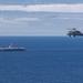 USS Ronald Reagan (CVN 76) steams in formation with 7th Fleet ships, Japan Maritime Self-Defense Force ships, as U.S. Navy, U.S. Air Force and Japan Air Self-Defense Force aircraft fly over in support of Valiant Shield 2024