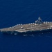 USS Ronald Reagan (CVN 76) steams in formation with 7th Fleet ships, Japan Maritime Self-Defense Force ships, as U.S. Navy, U.S. Air Force and Japan Air Self-Defense Force aircraft fly over in support of Valiant Shield 2024