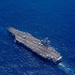 USS Ronald Reagan (CVN 76) steams in formation with 7th Fleet ships, Japan Maritime Self-Defense Force ships, as U.S. Navy, U.S. Air Force and Japan Air Self-Defense Force aircraft fly over in support of Valiant Shield 2024