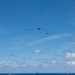 USS Ronald Reagan (CVN 76) steams in formation with 7th Fleet ships, Japan Maritime Self-Defense Force ships, as U.S. Navy, U.S. Air Force and Japan Air Self-Defense Force aircraft fly over in support of Valiant Shield 2024