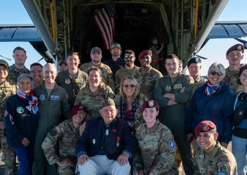 WWII veteran Ceo Bauer takes flight with USAF