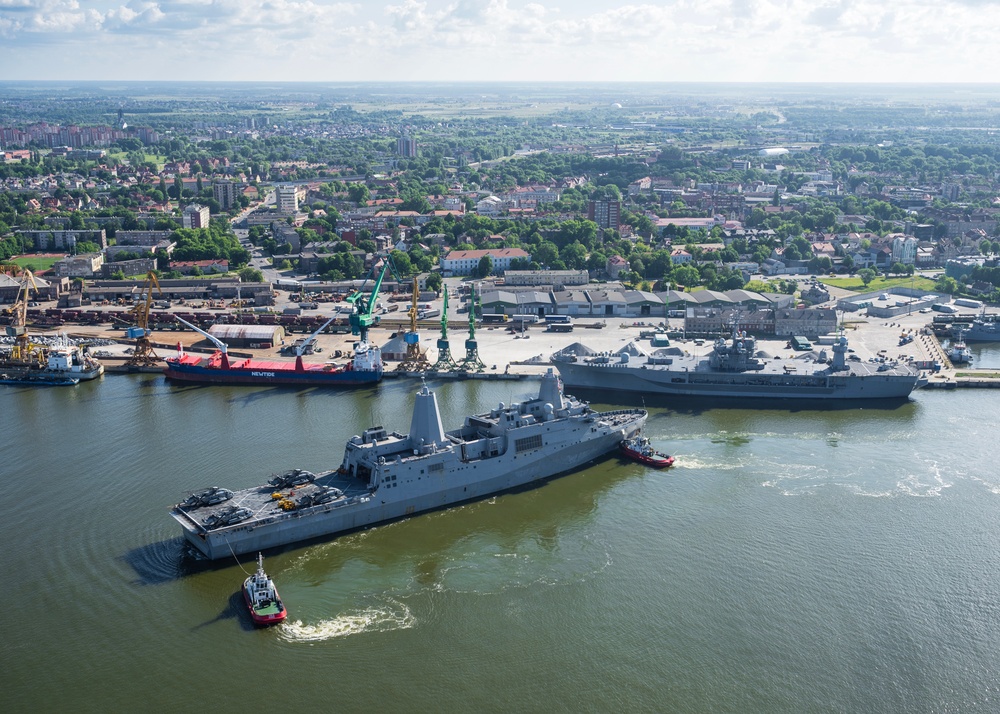 BALTOPS 24 Ships Depart Klaipeda