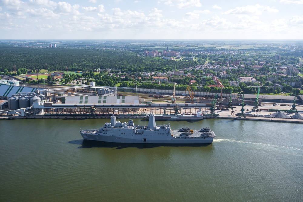 BALTOPS 24 Ships Depart Klaipeda