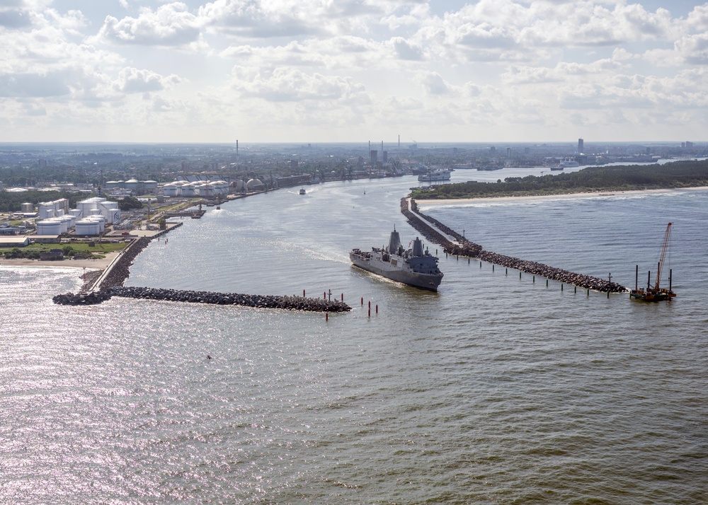 BALTOPS 24 Ships Depart Klaipeda