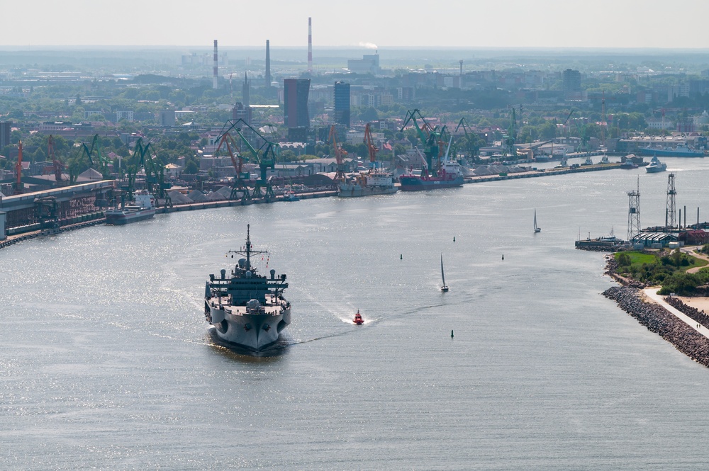 BALTOPS 24 Ships Depart Klaipeda