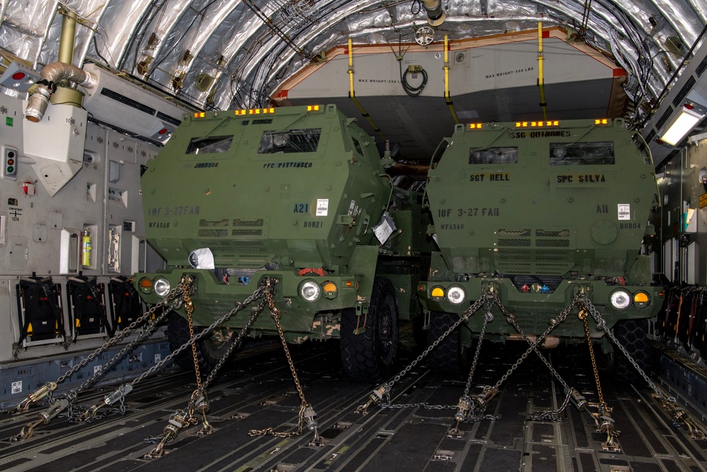 145 AW loads HIMARS in Epic Sun Combat Readiness Exercise