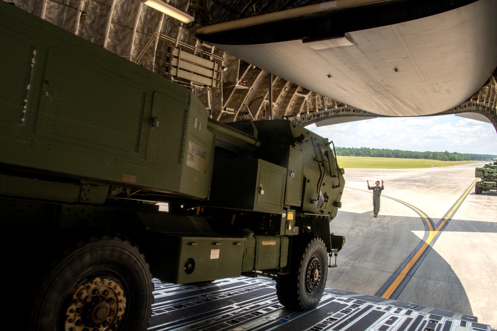 145 AW loads HIMARS in Epic Sun Combat Readiness Exercise