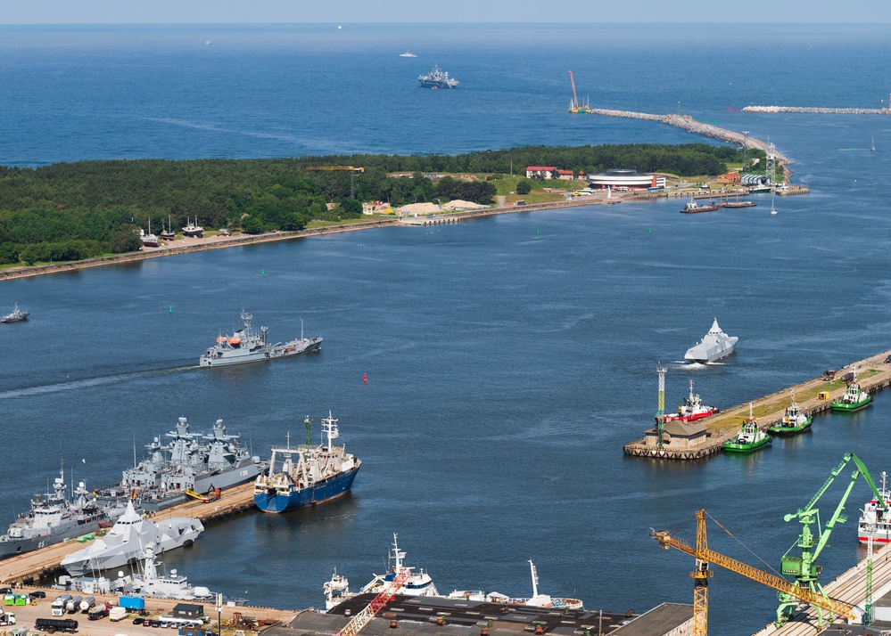 BALTOPS 24 Ships Depart Klaipeda