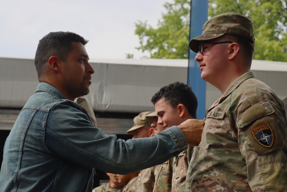 1st Cavalry Division holds promotion ceremony with actor Wilmer Valderrama