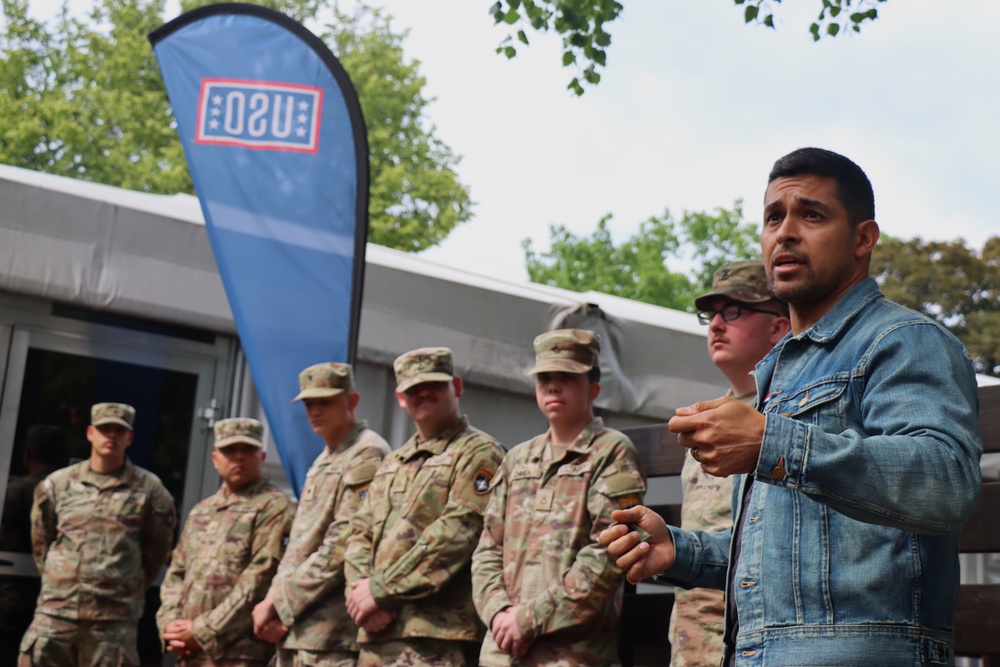 1st Cavalry Division holds promotion ceremony with actor Wilmer Valderrama