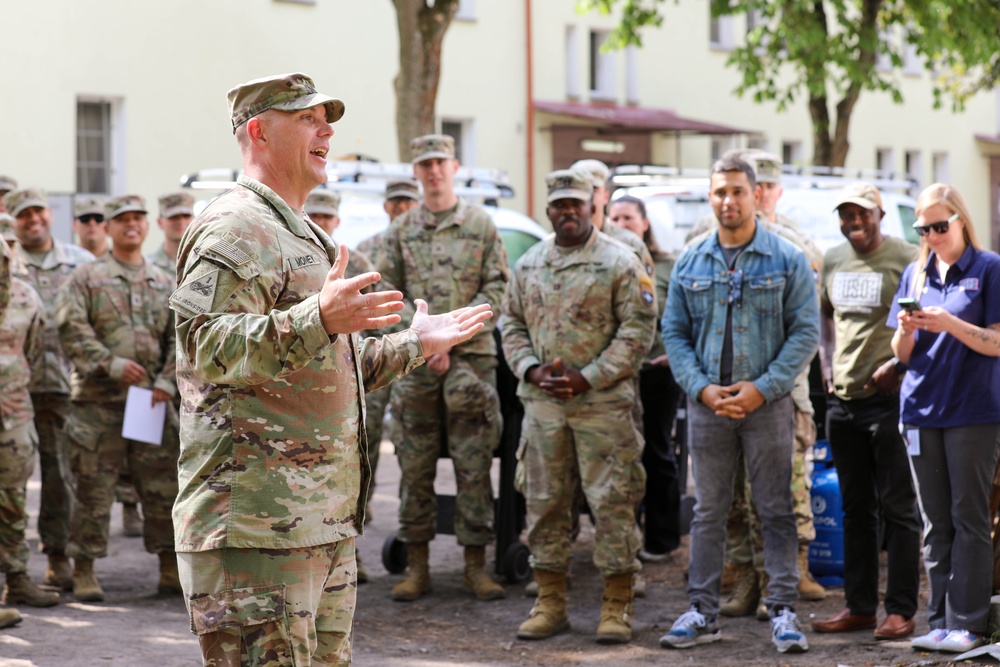 DVIDS – Images – 1st Cavalry Division holds promotion ceremony with actor Wilmer Valderrama [Image 2 of 3]