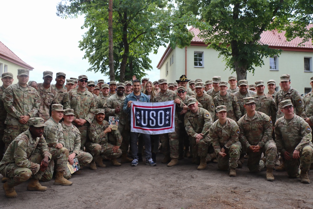 1st Cavalry Division holds promotion ceremony with actor Wilmer Valderrama