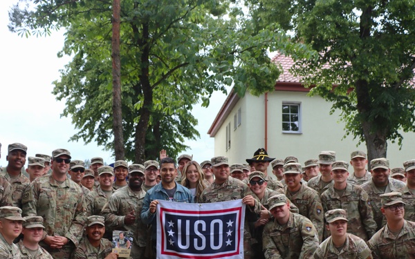 1st Cavalry Division holds promotion ceremony with actor Wilmer Valderrama