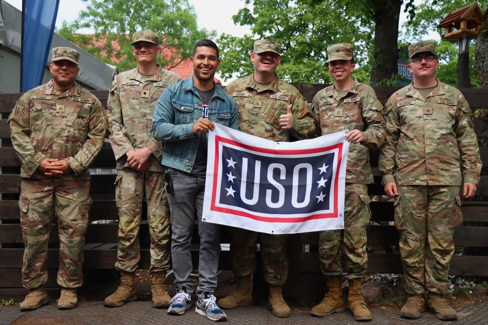 1st Cavalry Division holds promotion ceremony with actor Wilmer Valderrama