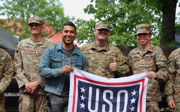 1st Cavalry Division holds promotion ceremony with actor Wilmer Valderrama