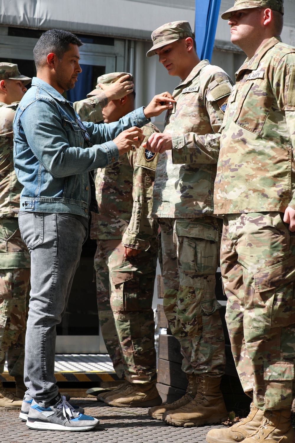 1st Cavalry Division holds promotion ceremony with actor Wilmer Valderrama