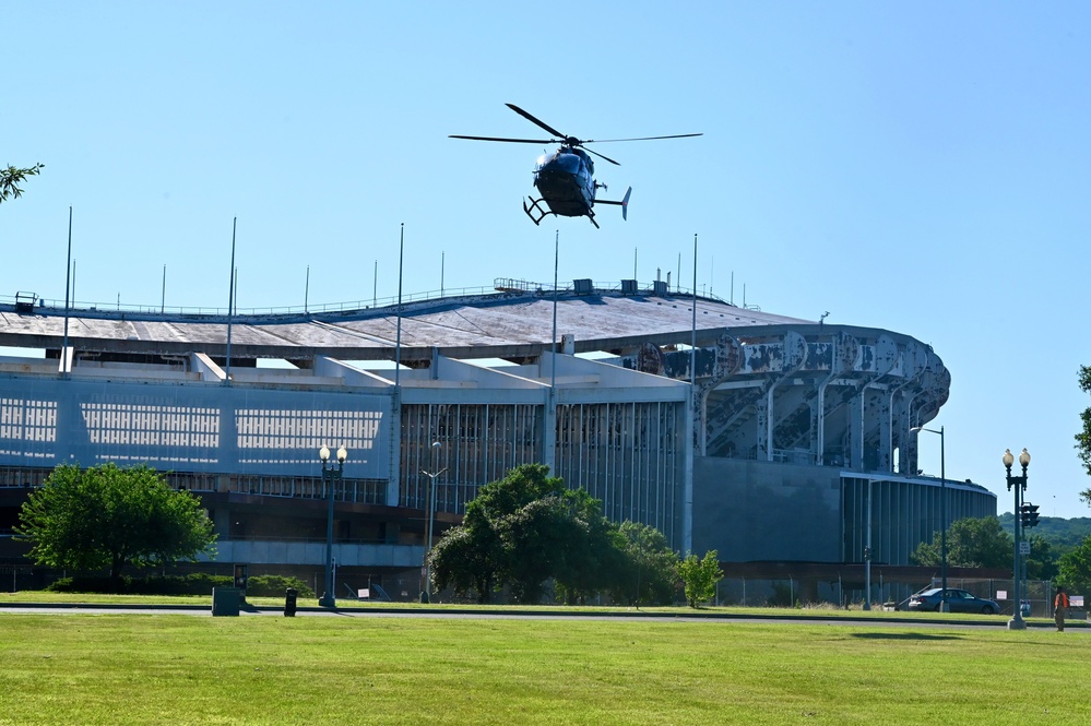 D.C. National Guard senior leaders transport on UH-72A Lakota