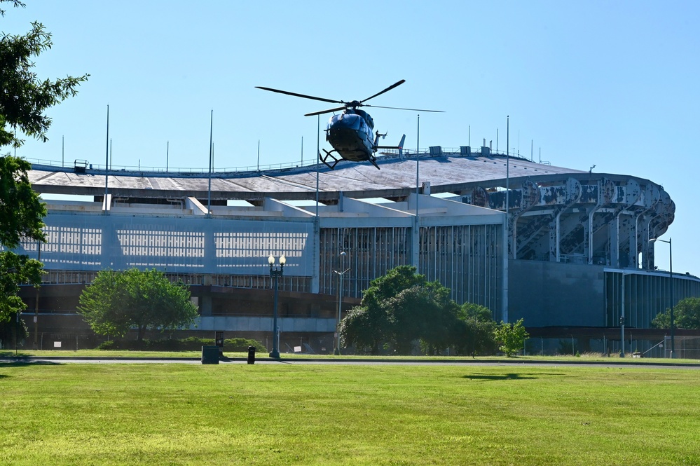 D.C. National Guard senior leaders transport on UH-72A Lakota