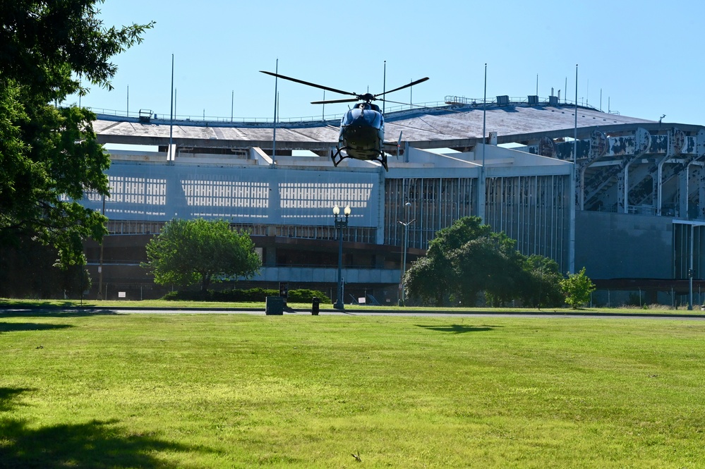 D.C. National Guard senior leaders transport on UH-72A Lakota