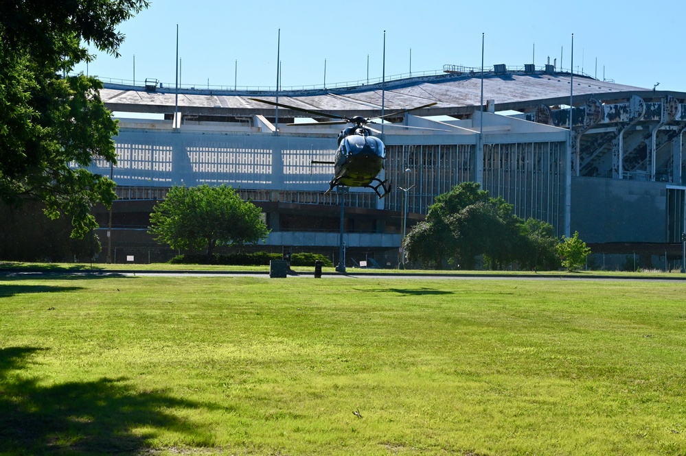 D.C. National Guard senior leaders transport on UH-72A Lakota