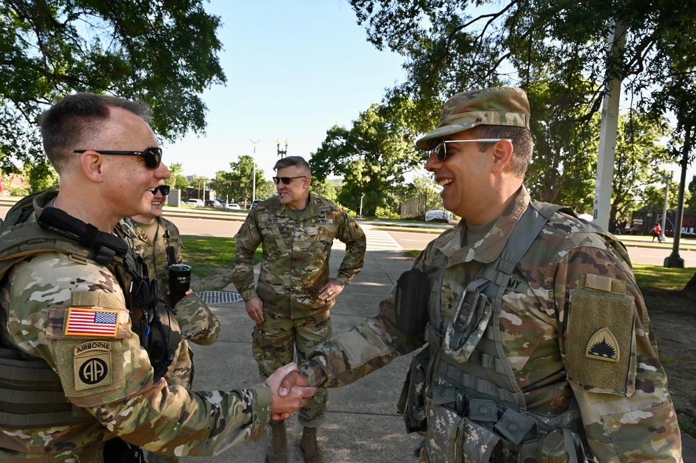 D.C. National Guard senior leaders transport on UH-72A Lakota