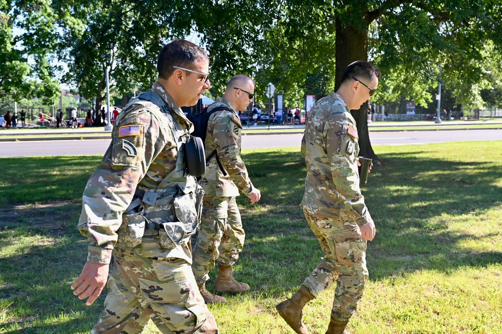 D.C. National Guard senior leaders transport on UH-72A Lakota